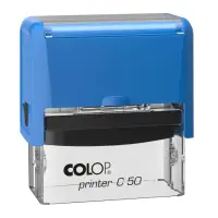 COLOP Printer C 50 – Compact Self-Inking Stamp, 30×69 mm (Up to 7 Lines)