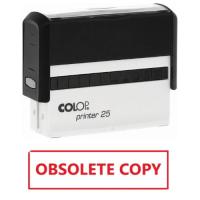 COLOP Printer 25 Obsolete Copy Stamp – Red Impression