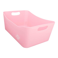 Premto Pastel 340x225x140mm Large Storage Basket - Pink Sherbet