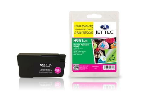 Jettec Remanufactured HP950XL Magenta Inkjet Cartridge (H951MXL)