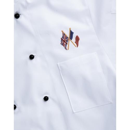 Crossed Flags Embroidery As Specified