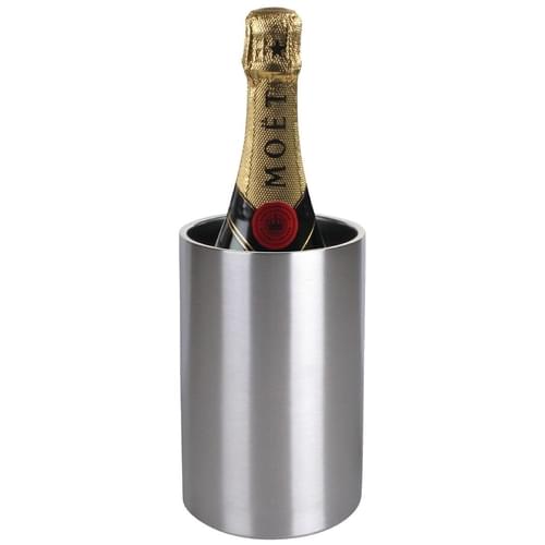 EDLP Olympia Double Wall Wine Cooler Brushed Stainless Steel - 200x120mm