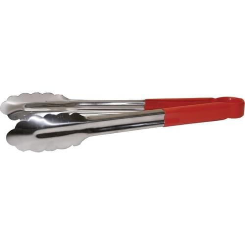 EDLP Hygiplas Colour Coded Serving Tong Red - 300mm