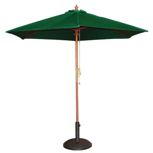 Bolero Round Pulley Parasol Green - 2.5m