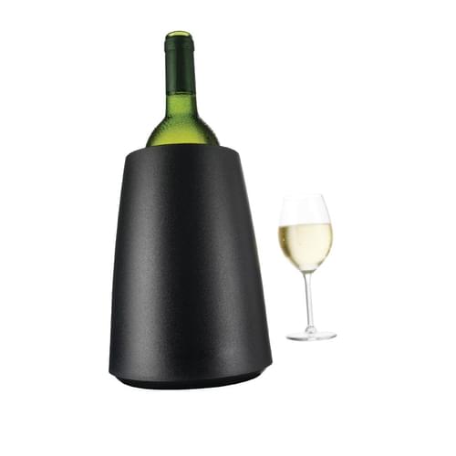 Vacu Vin Wine Cooler with Cooling Insert Black