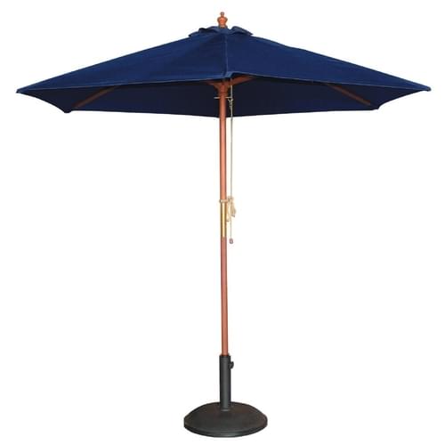 Bolero Round Pulley Parasol Navy Blue - 3m