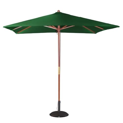 Bolero Square Pulley Parasol Green - 2.5m