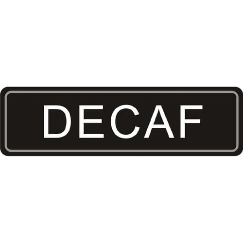 Olympia Airpot Decaf Label