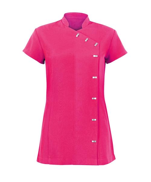 Women's Wrap Button Tunic Hot Pink - NF990R7-10