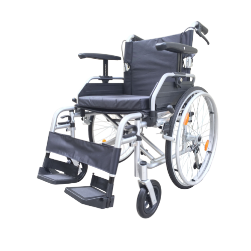 T Line  18" Seat - Aluminium Self Propelled Wheelchair - Silver