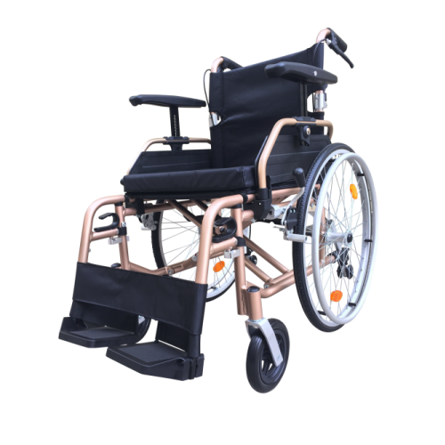 T Line  18" Seat - Aluminium Self Propelled Wheelchair - Champagne