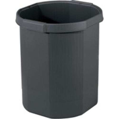 Recycled Plastic Waste Bin Black