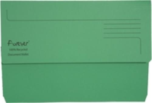 Guildhall Forever Recycled Bright Manilla Wallet Pack of 25 Green