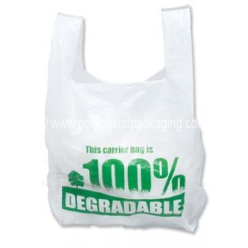 Oxo Degradable White Carrier Bags 100 Pack