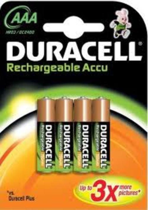 Duracell Rechargeable AAA Batteries x 4