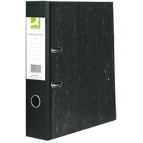 Recycled Lever Arch Files Mottled Black x 10