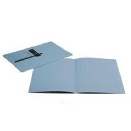 Recycled Square Cut Blue Folders x 100