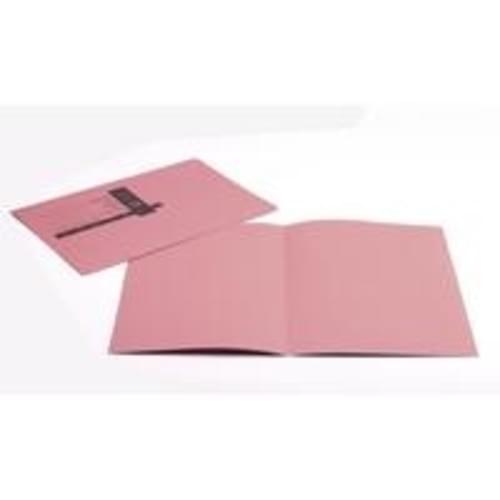 Recycled Square Cut Pink Folders x 100