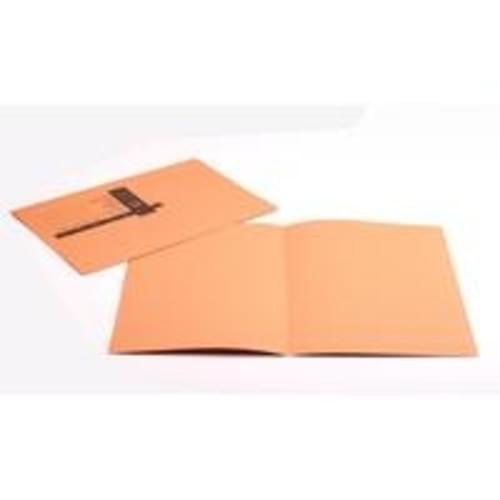 Recycled Square Cut Orange Folders x 100