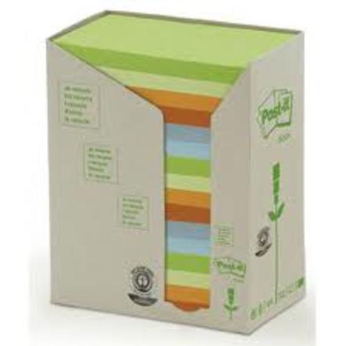 Recycled Post-it 76x127mm Tower Rainbow 16 pads