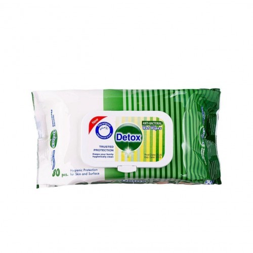 Detox Antibacterial Surface Cleaning Disinfectant Wipes x 102 Wipes