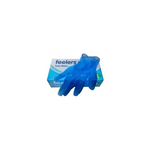 Small Vinyl Gloves Blue latex and powder free Pack of 100