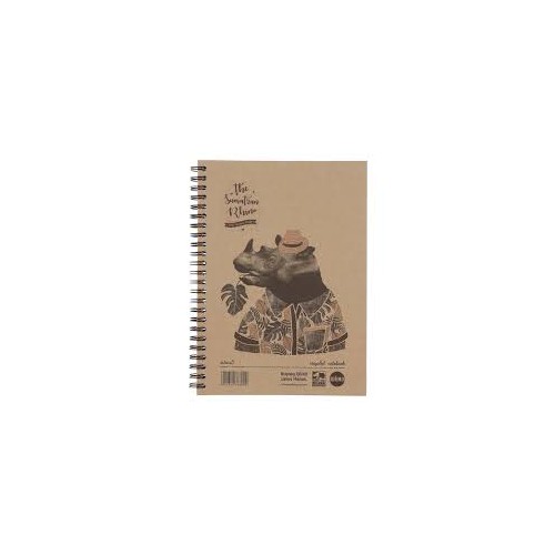 Save The Rhino A5 hard cover recycled twinwire notebook