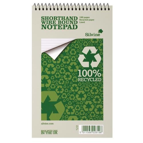 Silvine Recycled Shorthand Pad