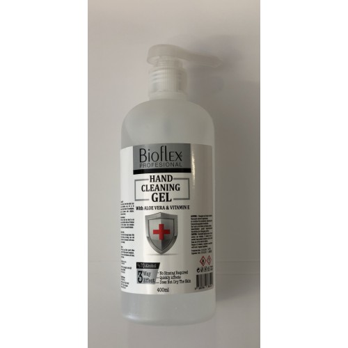 70% Alcohol hand sanitiser gel pump bottle 400ml
