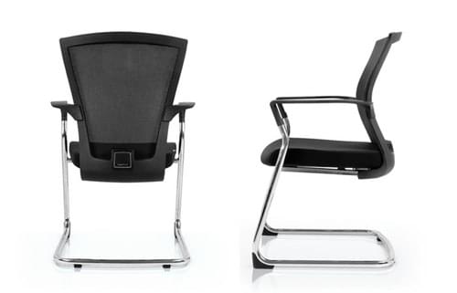 Cantilever meeting chair BY Bestuhl - Black