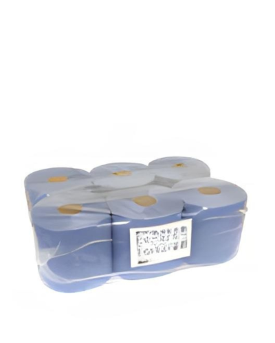 Centrefeed Blue Rolls 2ply 400sheets per roll 6 rolls per pack