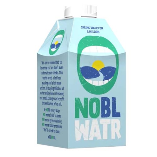 NOBL WATR Carton - Spring Water - 12x500ml PK12
