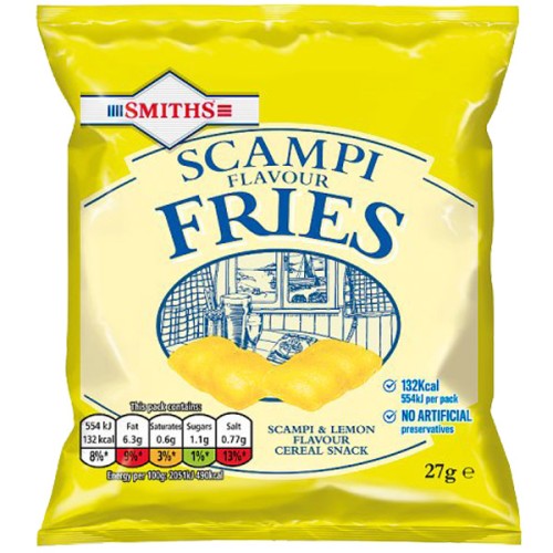 Smiths - Scampi Fries - 24x27g Card PK24