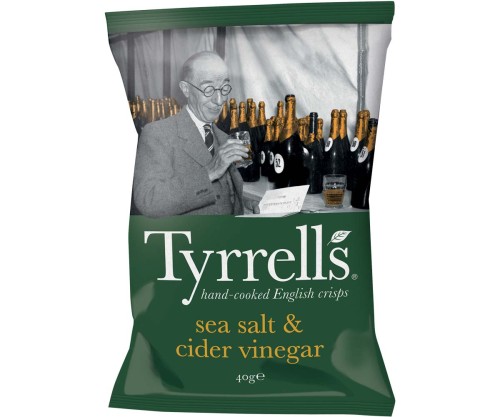 Tyrrells - Sea Salt & Cider Vinegar - 24x40g PK24