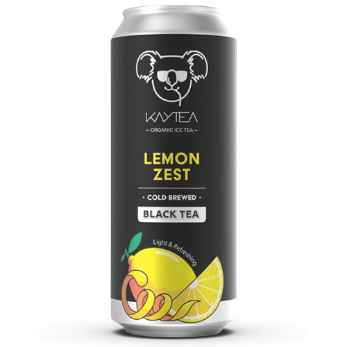 KAYTEA - Cold Brew Black Tea - Lemon Zest - 12x330ml PK12