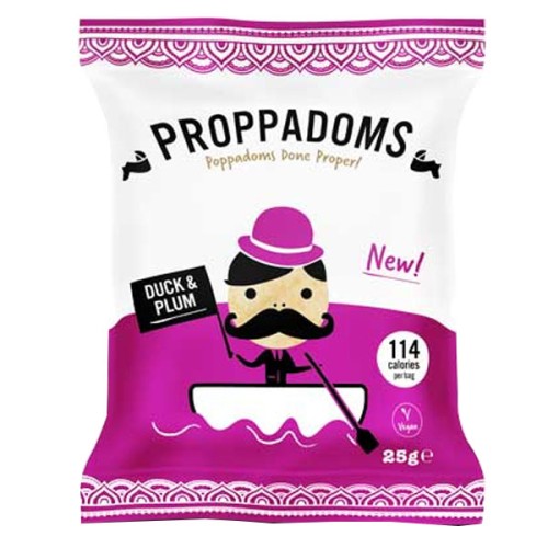 Proppadoms - Duck & Plum - 12x25g PK12