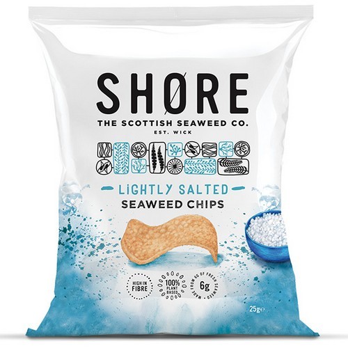 SHORE - Seaweed Chips - Sea Salt - 24x25g PK24