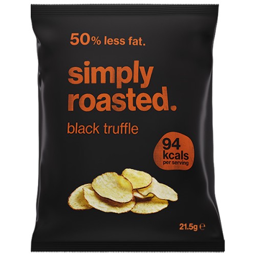 Simply Roasted Crisps - Black Truffle - 24x21.5g PK24