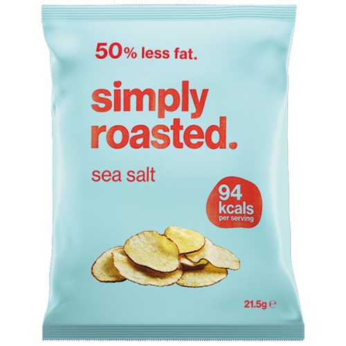 Simply Roasted Crisps - Sea Salt - 24x21.5g PK24