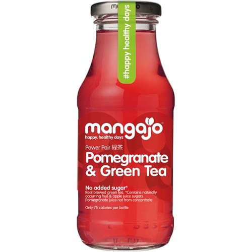 Mangajo - Pomegranate & Green Tea - 12x250ml Glass PK12