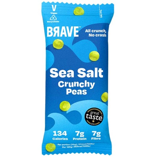 Brave Roasted Peas - Sea Salt - 12x35g PK12