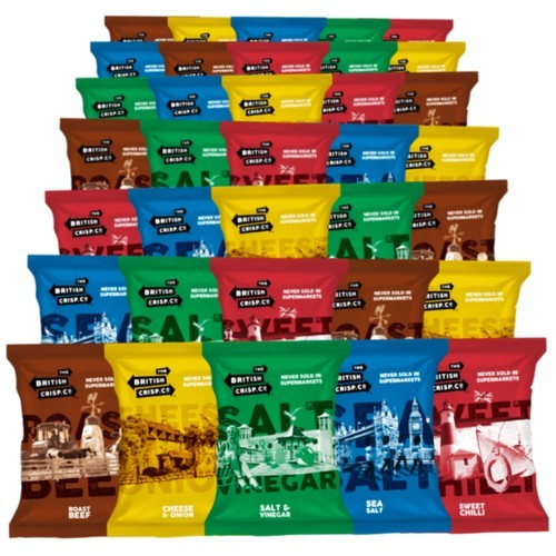 British Crisps - Mixed Case - 36x40g PK36