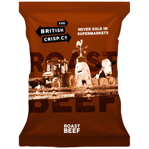 British Crisps - Roast Beef - 36x40g PK36
