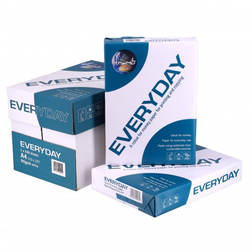 Elements Everyday A4 White 80gsm Paper (Pack of 2500)