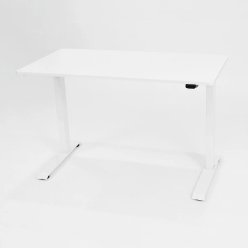 R600 1200mm x 600mm All-In-One Sit Stand Height Adjustable Desk - White