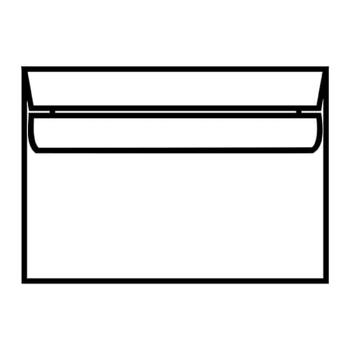 EBB Envelope White C6 114X162 90gsm Self Seal 2602