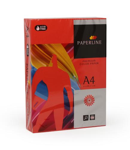 Paperline Color Red 80gsm A4 - Box of 5 Reams