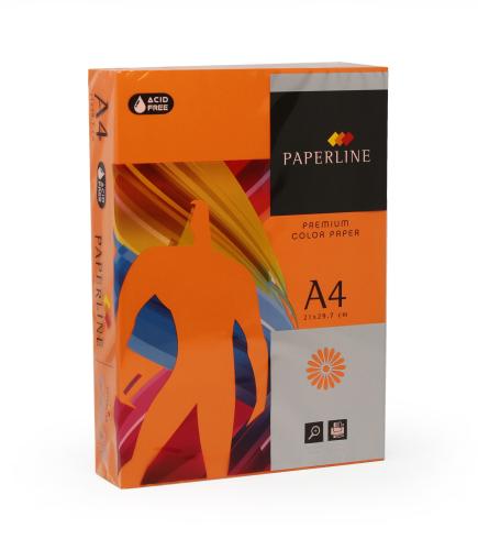Paperline Color Saffron (Intense Orange) 80gsm A4 - Box of 5 Reams