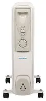 HG0118811 | The 9 fin 2000W oil filled radiator gives great performance, providing large amounts of heat over a sustained period. It has three power output settings: 1000W, 1500W, and 2000W and features an adjustable room thermostat to set, and maintain, the desired temperature. An overheat safety feature ensures maximum safety. Comes with wide-span castors for increased stability and easy transportation. 