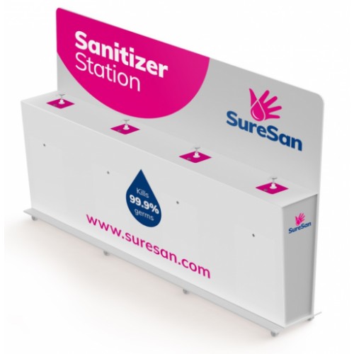 Sanitiser Quad Station Dispenser (4x5 Litre Capacity) 3 Week Lead Time